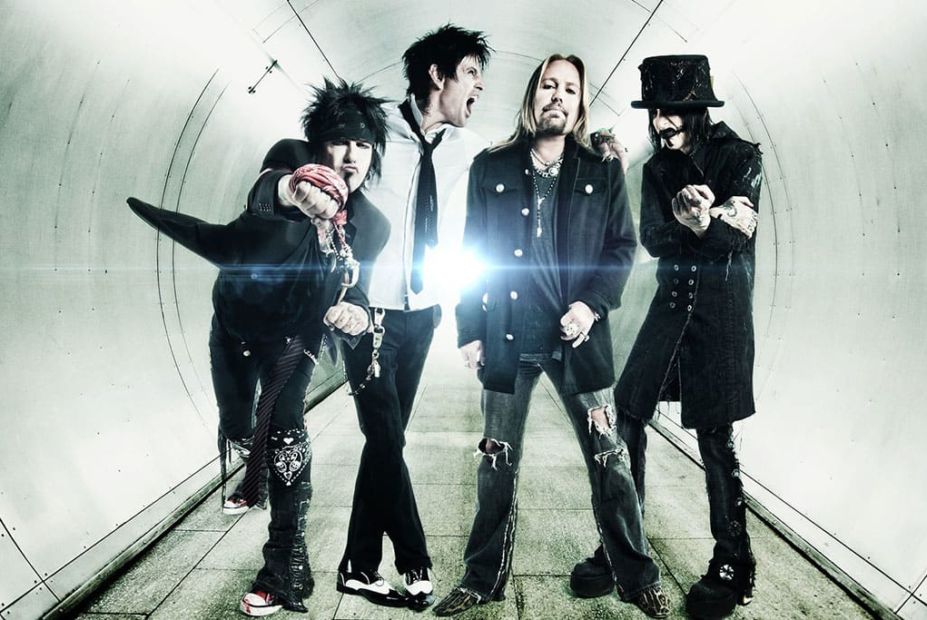 O Mötley Crüe: Nikki Sixx, Tommy Lee, Vince Neil e Mick Mars (Foto: Divulgação) Mötley Crüe