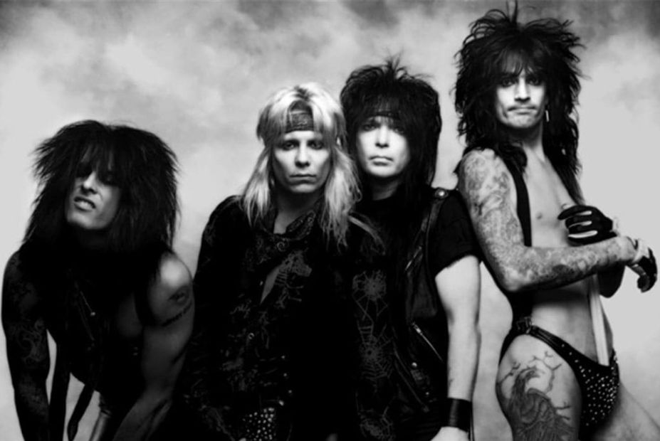 O Mötley Crüe em 1989: Nikki Sixx, Vince Neil, Mick Mars e Tommy Lee (Foto: Divulgação) Mötley Crüe